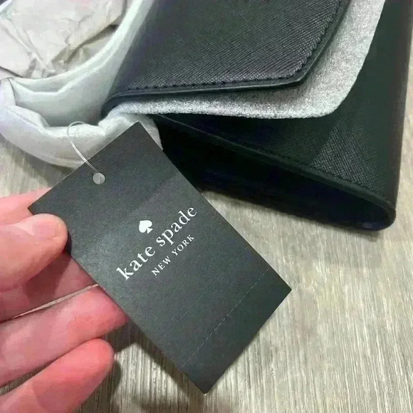 NWT Authentic Kate Spade Dana Small Flap Crossbody Black Bag - Picture 7 of 8